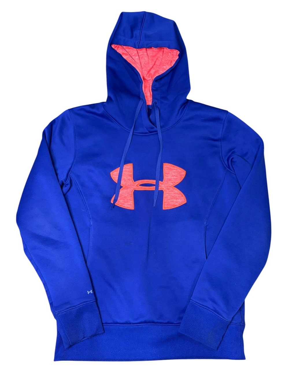 Under Armour Royal Blue Coral Pink Hoodie Sweatshirt